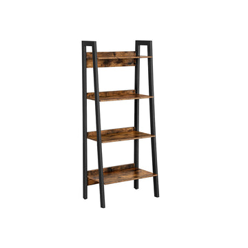 4-laags boekenkast, ladderrek, 56 x 34 x 137,5 cm