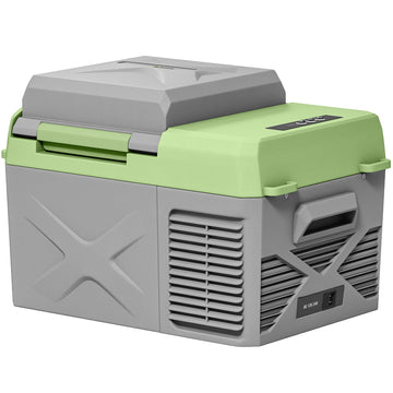 12L compressor koelbox | Kleur: Grijs+Groen | Afmetingen: 32x46x32,4 cm