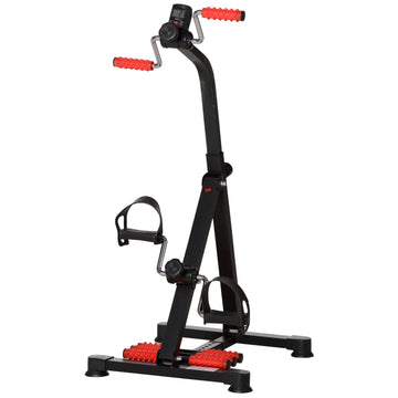 Mini pedaltrainer voor senioren | Kleur: Zwart | Afmetingen: 44-56x56x75-97 cm