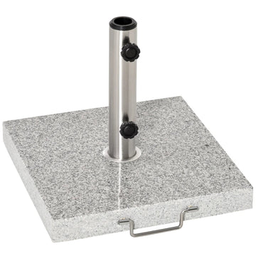Parasolvoet van marmer - Verplaatsbare parasolhouder | Afmetingen: 40x40x36 cm