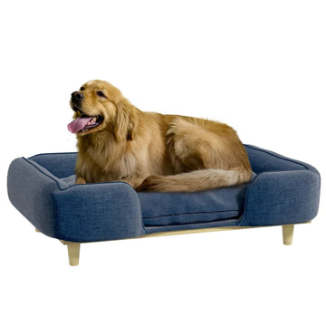 Hondenbank voor grote honden - Hondensofa | Kleur: Donkerblauw | Afmetingen: 66x96x24 cm