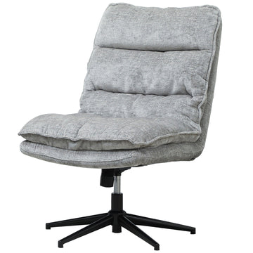 Draaibare bureaustoel zonder armleuningen | Kleur: Grijs | Afmetingen: 81x63.5x96-102 cm