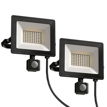 50W verstelbare werklamp - 5500 lumen, 3 standen | Kleur: Zwart | Afmetingen: 22x18.5x4 cm