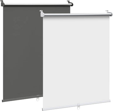 Verduisteringsrolgordijn thermisch zonder boren snoerloos | Wit | 90x150 cm