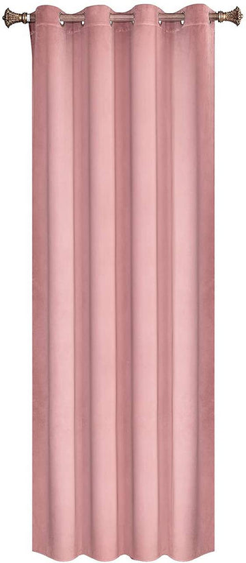 Verduisteringsgordijn met ogen 1 stuk | Donkerroze | 140x245 cm
