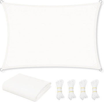 Schaduwdoek van polyester | Creme | 3x5 m