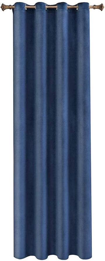 Verduisterend gordijn met ringen 1 stuk | Marineblauw | 140x245 cm