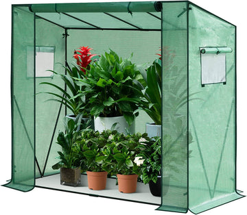 Foliekas voor planten | Groen | 200x77x146/169 cm