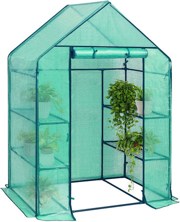 Foliekas voor planten | Groen | 143x73x195 cm