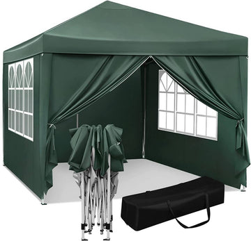 Opvouwbare waterdichte pagodetent 3x3 m | Groen | 3x3x250-258 cm