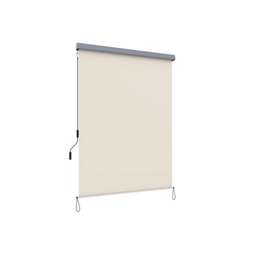 Verticale zonnescherm - uitschuifbaar - UV-bestendig - beige - 1,4 x 2,5 m