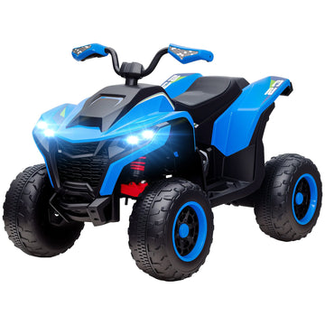 Elektrische kinderquad 3-8 jaar met LED | Kleur: Blauw | Afmetingen: 69x101x75 cm