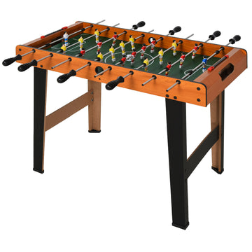 Mini tafelvoetbaltafel | Kleur: Natuurlijk hout | Afmetingen: 40x84,5x61,2 cm