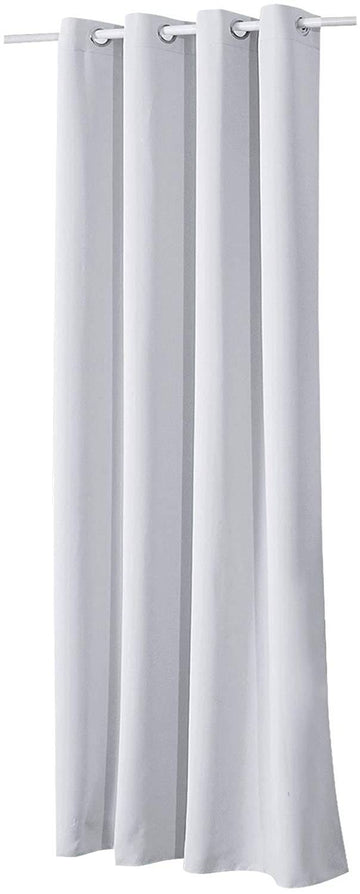 Verduisteringsgordijn met ogen 250 g/m² | Kalk/grijs-wit | 135x175 cm