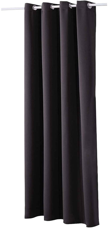 Verduisterend gordijn met ogen 250 g/m² | Antraciet | 135x175 cm