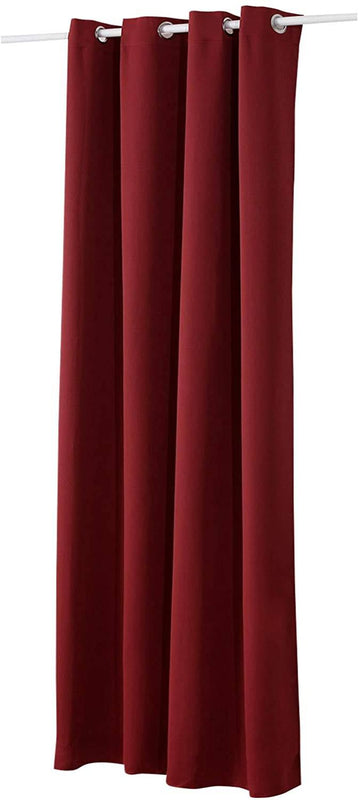 Verduisterend gordijn met metalen ogen | Bordeaux | 135x225 cm