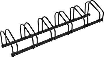 Metalen fietsstandaard voor vloer en wand | Zwart | 160.5x32x27 cm