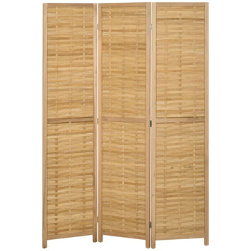 3-delige kamerverdeler - Bamboe kamerscherm | Kleur: Naturel | Afmetingen: 120x1.8x170 cm