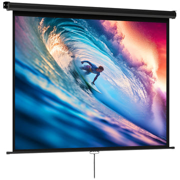 Projectiescherm 84 inch 4:3 4K | Kleur: Zwart | Afmetingen: 8x181x138 cm