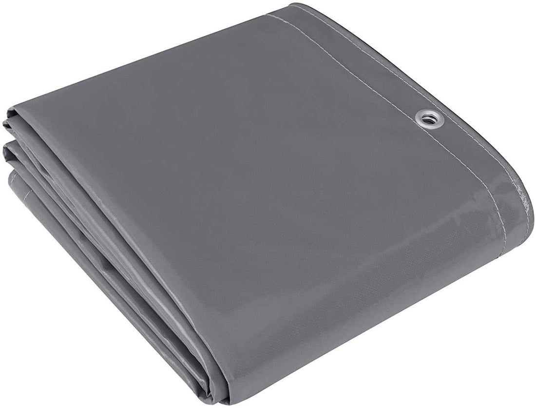 Waterdicht PVC afdekzeil 500 g/m² | Donkergrijs | 400x500 cm