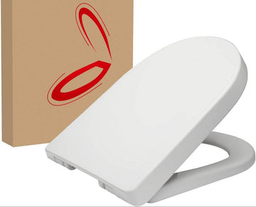 D-vormige wc-bril met softclose en snelontgrendeling | Wit