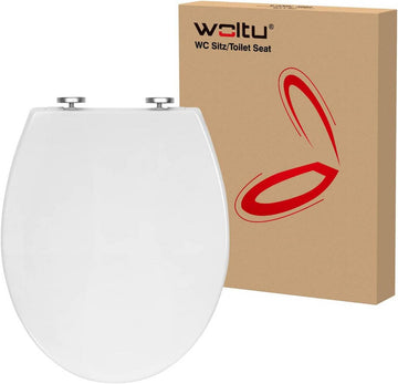 Kunststof wc-bril met softclose en antibacteriële afwerking | Wit