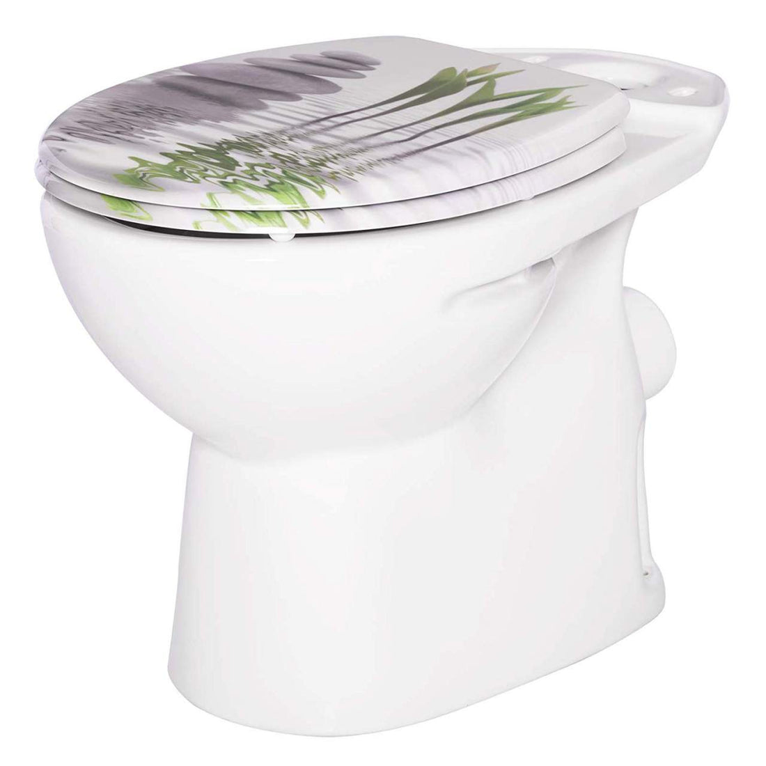 Duroplast toiletbril met softclose en motief Groene tulp | Groene tulp