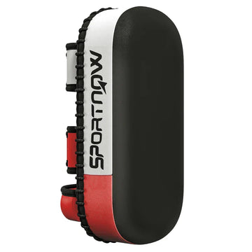 Kickbokspad - Muay Thai trapkussen | Kleur: Zwart, rood en wit | Afmetingen: 20x38x18 cm