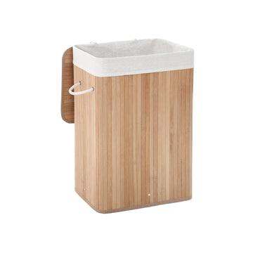 Bamboe wasmand - waszak van katoen - geventileerd - 40x60x30 cm