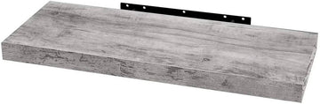 Wandplank voor cd's, dvd's en boeken | Grijs eiken | 100x22,9x3,8 cm