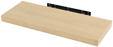 Zwevende wandplank voor boeken en cd's | Geel eiken | 100x22,9x3,8 cm