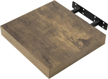 Wandplank voor cd dvd boeken Vintagebruin | 25x22.9x3.8 cm