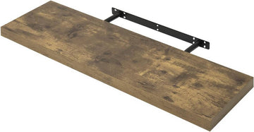 Wandplank Wandrek voor Boeken Cd's en Dvd's | Vintagebruin | 70x22.9x3.8 cm