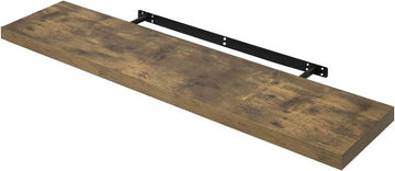 Wandplank CD en DVD Boekenplank | Vintagebruin | 120x22.9x3.8 cm