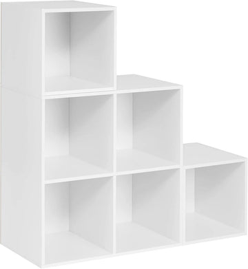 Boekenkast en speelgoedrek met 6 vakken | 90x30x90 cm