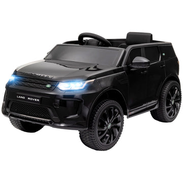 12V Land Rover Discovery Sport kinderauto | Kleur: Zwart | Afmetingen: 65.5x106x51 cm