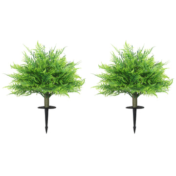 Kunst Boston-varens set van 2, UV-bestendig, 60 cm | Kleur: Groen | Afmetingen: 40x40x60 cm