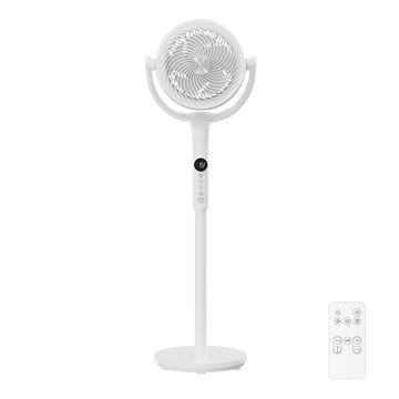 Staande ventilator met afstandsbediening en 15 snelheden, verstelbaar | Wit | 35,4x23,8x111,7 cm