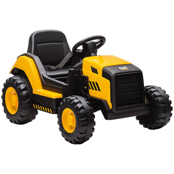 CAT Elektrische Kinderauto Bouwvoertuig met Afstandsbediening | Kleur: Geel | Afmetingen: 63x100x56 cm