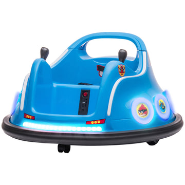 Elektrische kinderbotsauto - 360° draaiend | Kleur: Blauw | Afmetingen: 73x73x44 cm