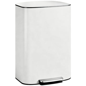 Pedaalemmer keuken 50L soft-close | Kleur: Cremewit | Afmetingen: 36,5x45,1x62,2 cm