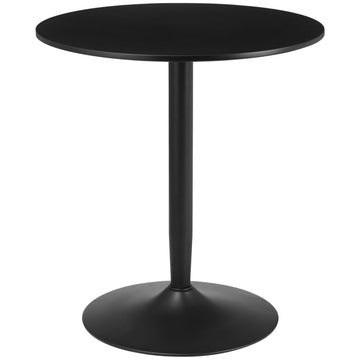 Ronde eettafel voor 2 personen | Kleur: Zwart | Afmetingen: 70x70x75 cm
