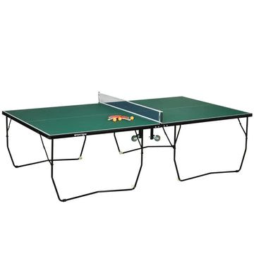Tafeltennistafel inklapbaar met accessoires | Kleur: Groen | Afmetingen: 152,5x274x76 cm