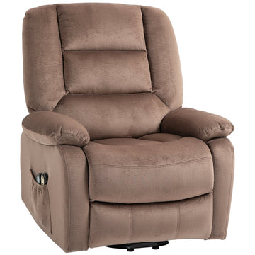Elektrische tv-stoel met massage en warmte - Bruin | Kleur: Bruin | Afmetingen: 90x93x110 cm