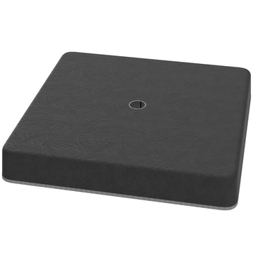 Parasolvoetgewichten - 4-delige set | Kleur: Zwart | Afmetingen: 89x89x10,5 cm