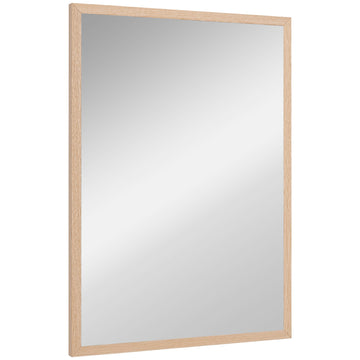 Wandspiegel 50 x 70 cm met bruin frame | Kleur: Bruin | Afmetingen: 50x2x70 cm