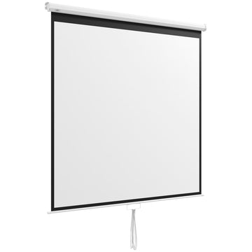 99-inch projectiescherm voor thuisbioscoop | Kleur: Wit | Afmetingen: 7x189x182 cm