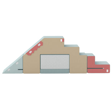 2-delige Softplay Schuimblokken voor Peuters | Kleur: Meerkleurig | Afmetingen: 79x39x44 cm