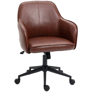 Bureaustoel met kantelfunctie | Kleur: Bruin | Afmetingen: 62x58.5x83-91 cm