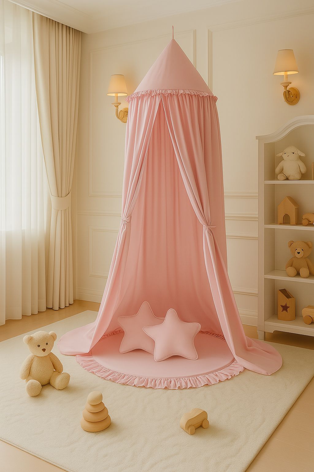 Sänghimmel i bomull – barnrumshimlen – OEKO-TEX®-certifierad och säker för barn